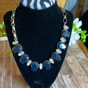 Banana Republic Black and Gold Necklace with Striking Design